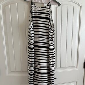 Black and White Striped Dress